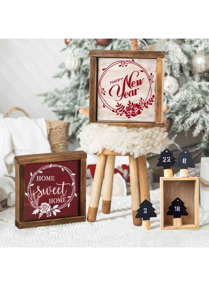 G GSS Designs GSS Designs Home Sweet Home Stencil - Pack of 3 Circle Stencils for Painting - Reusable Mylar Stencils for Painting on Wood Door Signs - Assorted Size Circles  - Image 3