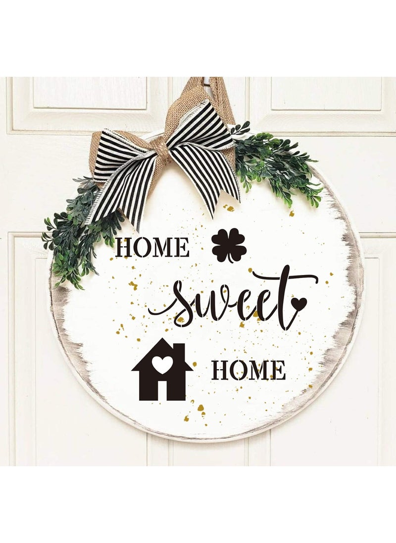 G GSS Designs GSS Designs Home Sweet Home Stencil - Pack of 3 Circle Stencils for Painting - Reusable Mylar Stencils for Painting on Wood Door Signs - Assorted Size Circles  - Image 4