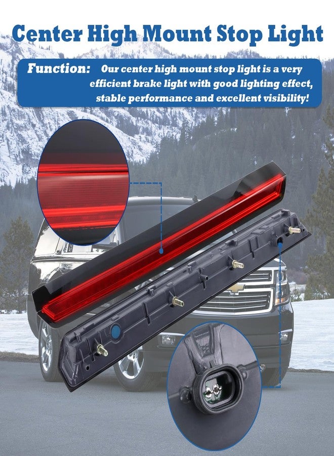 Qagea Rear Center High Mount Stop Light 923-116, 3rd Third Brake Lamp Compatible with Chevy Suburban 3500 HD 2016-2019, Suburban 2015-2020, Tahoe 2015-2020 - Image 5