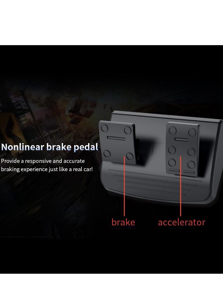 Gaming Racing Steering Wheel With Pedals and Shifters Compatible With PS4 PS3 PC Android Device - Image 4