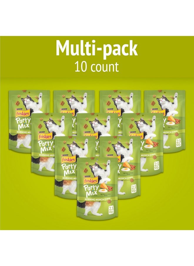 فريسكس مكافآت القطط Purina Friskies Party Mix Morning Munch Crunch - (عبوة من 10 أكياس) 2.1 أونصة  - Image 2