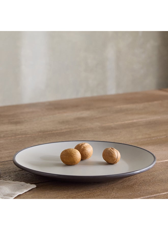 Home Box Home Box Mocha Mist 2-Tone Melamine Dinner Plate 26 x 3 x 26.5 cm  - Image 1
