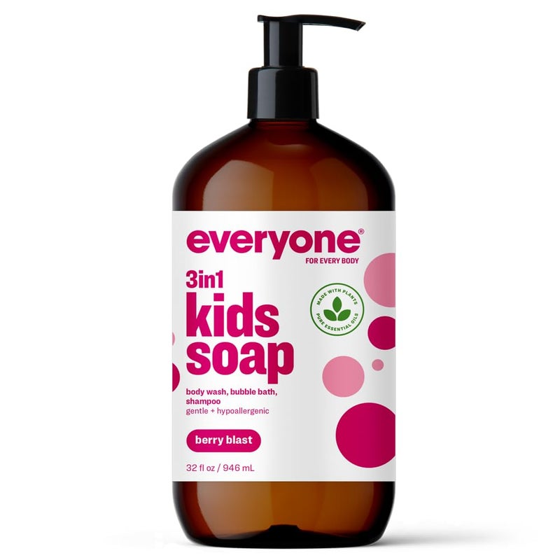 Everyone 3 In 1 Berry Blast Kids Soap, 32 FZ - Image 1