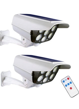 Solar Wall-mounted Light with Remote Control,Auto Infrared Motion ​Sensor Light，Simulation Surveillance CCTV Light，Roatable Angle Adjustable Wall Light for Outdoor Corridor Pathway Diwali Diya(2 Pack) - pzsku/Z9BC0E9E46A6ABC297005Z/45/_/1672650748/a746f042-dabe-41a1-95a8-8ad537ac59d6