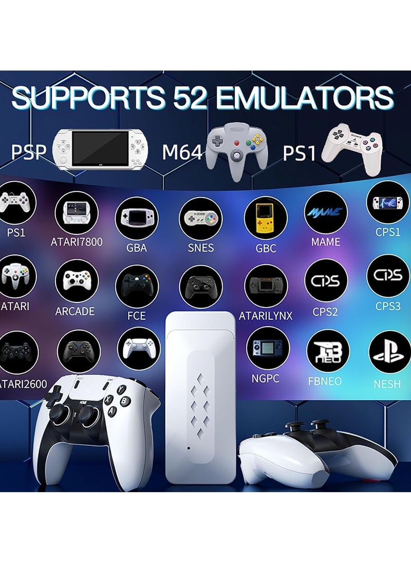 بلو فاير کنسول بازی رترو M22 نسخه 2.5 با بیش از ۳۰,۰۰۰ بازی کلاسیک | استیک HDMI با حافظه ۶۴ گیگابایت | دسته‌های بی‌سیم دوگانه 2.4GHz | خروجی تصویر 1080P | مناسب برای تلویزیون، لپ‌تاپ و پروژکتور | بدون نیاز به اینترنت | هدیه‌ای عالی برای کودکان و بزرگسالان - Image 4