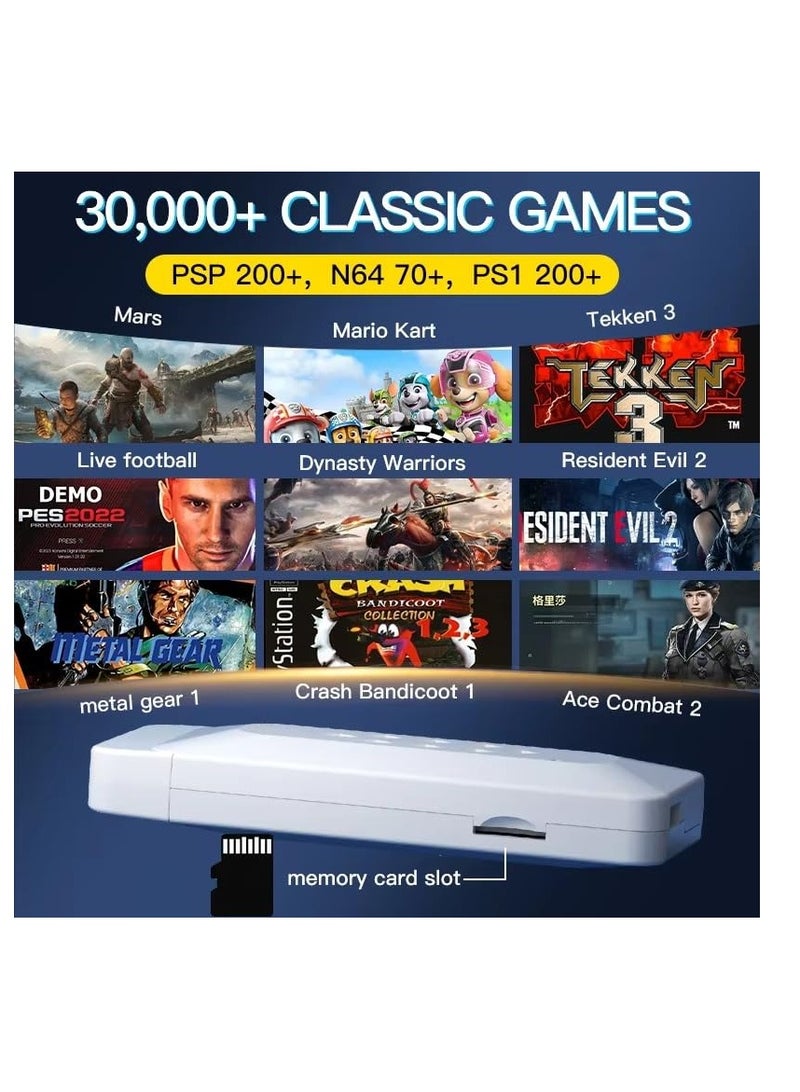 بلو فاير کنسول بازی رترو M22 نسخه 2.5 با بیش از ۳۰,۰۰۰ بازی کلاسیک | استیک HDMI با حافظه ۶۴ گیگابایت | دسته‌های بی‌سیم دوگانه 2.4GHz | خروجی تصویر 1080P | مناسب برای تلویزیون، لپ‌تاپ و پروژکتور | بدون نیاز به اینترنت | هدیه‌ای عالی برای کودکان و بزرگسالان - Image 5