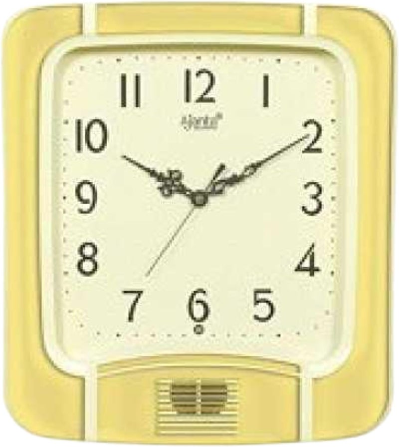 Ajanta Plain Musical Clock (White, 797) - Image 1
