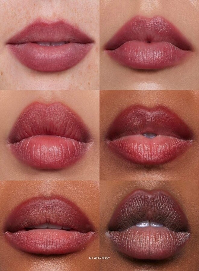 REFY Lip Blur Lip Liner Berry - Deep Wine Pink, Creamy Blendable Formula, Soft-Focus Blurred Finish, Long-Wearing Lip Definition, 0.029 oz / 0.85 g - Image 2