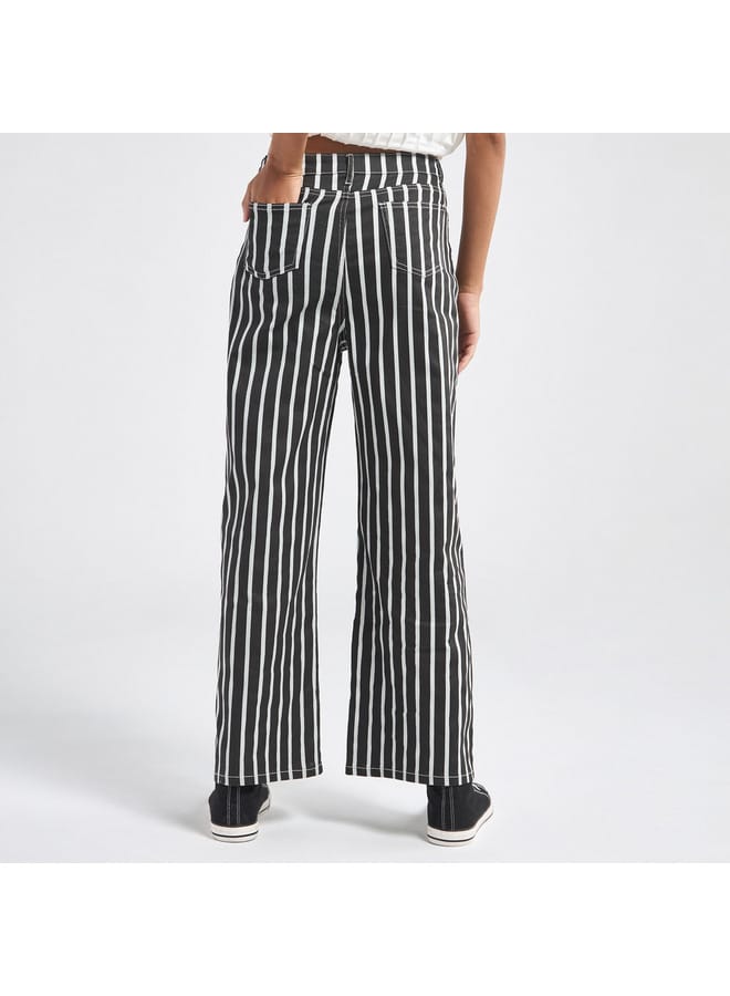 Splash FAV Striped Wide Leg Pants  - Image 4