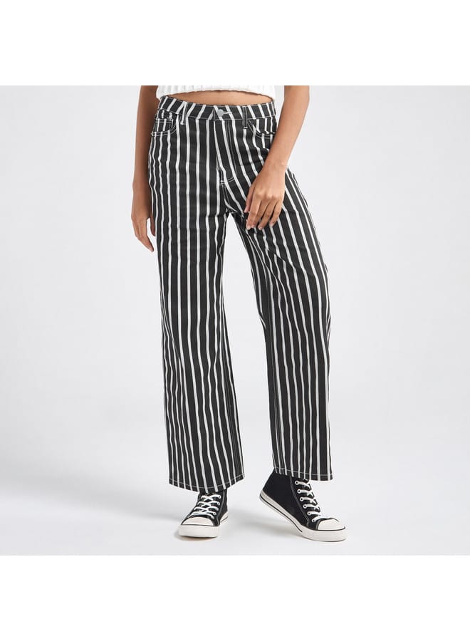 Splash FAV Striped Wide Leg Pants  - Image 1