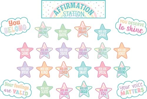 Teacher Created Resources Pastel Pop Positive Affirmations Mini Bulletin Board Set - Image 5