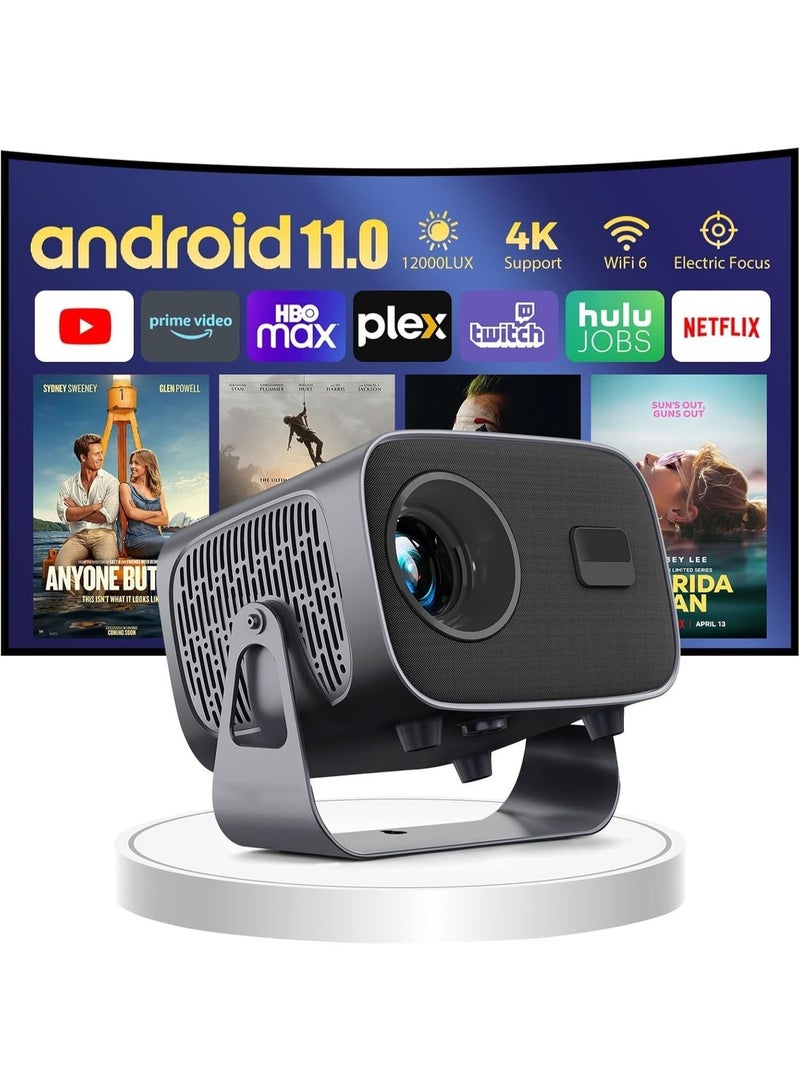 Touch A10 Mini LED Projector with Android 11.0, 5G WiFi, 8000 Lumens, 1080P Full HD for Home Theater , 1GB ram , 8GB Rom - Image 2