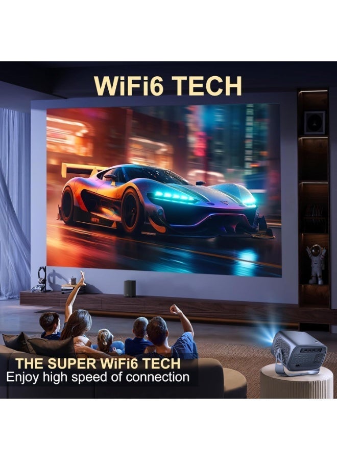 Touch A10 Mini LED Projector with Android 11.0, 5G WiFi, 8000 Lumens, 1080P Full HD for Home Theater , 1GB ram , 8GB Rom - Image 4