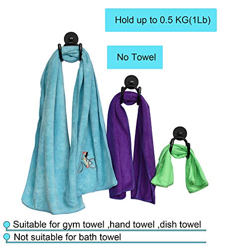 YYST MINI Magnetic Towel Hook Hanger Rack for Kitchen Dish,Sports, Hand Gym, etc- Hold up to 0.5 Lb- No Towels Included (1) - Image 3