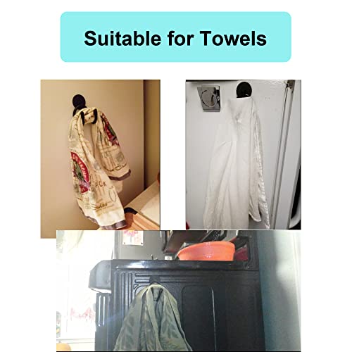YYST MINI Magnetic Towel Hook Hanger Rack for Kitchen Dish,Sports, Hand Gym, etc- Hold up to 0.5 Lb- No Towels Included (1) - Image 4