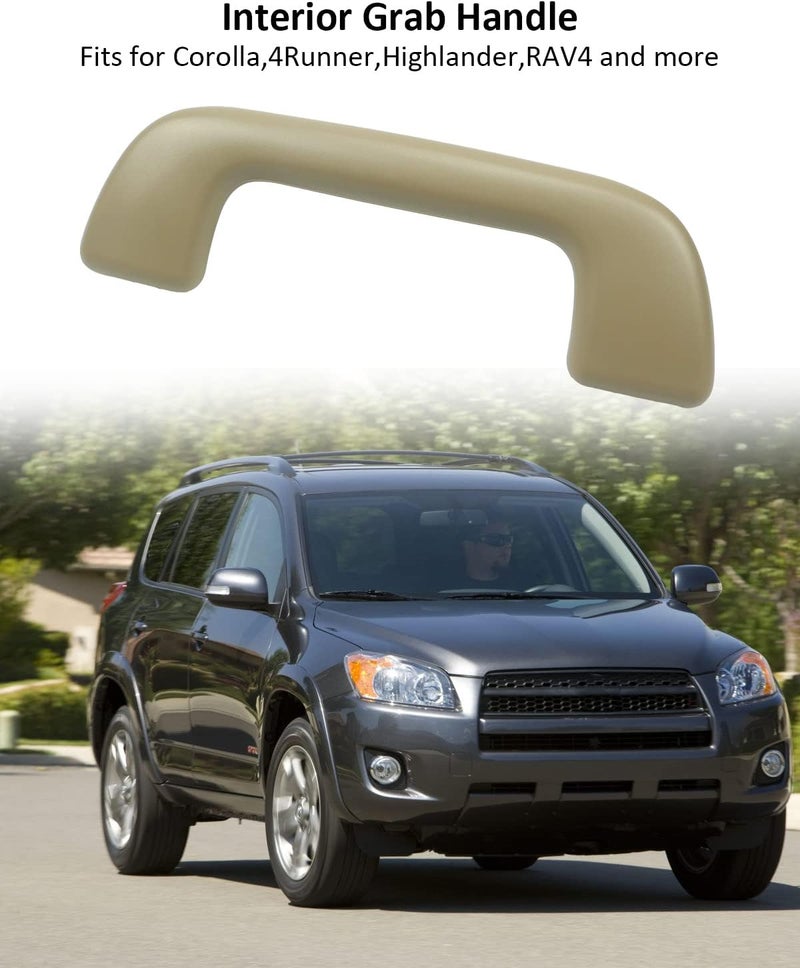 YIGUCS Beige Interior Grab Handle for Toyota Models - Image 2