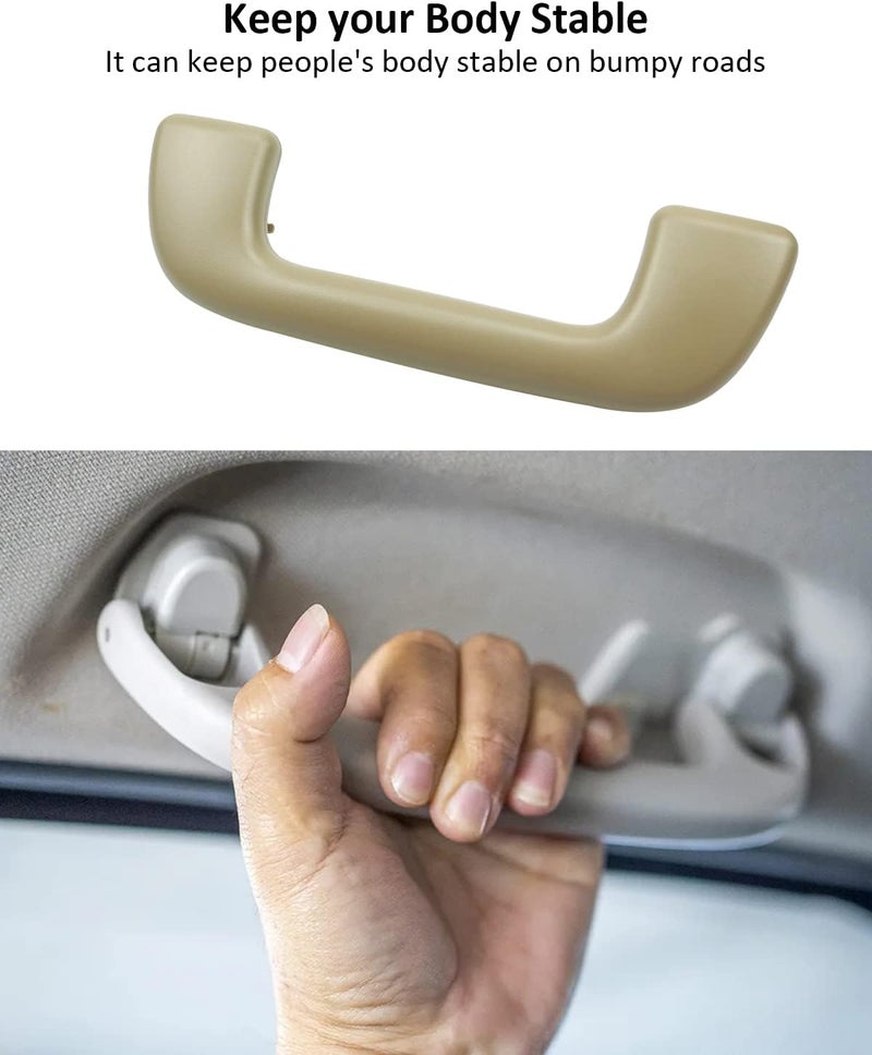 YIGUCS Beige Interior Grab Handle for Toyota Models - Image 4