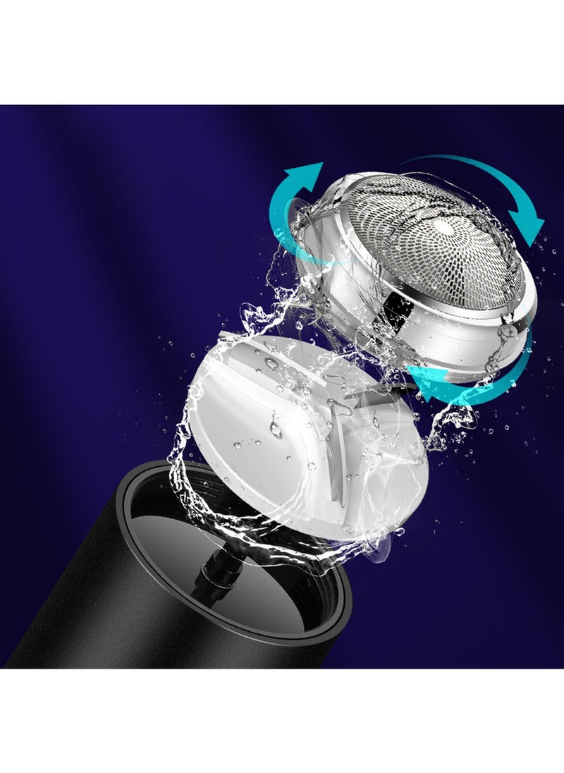 Electric Razor for Men Pocket Size Mini Portable Shaver Wet and Dry Men Razor USB Type-c Rechargeable Shaver Charging Easy One Button Use Suitable for Home Travel