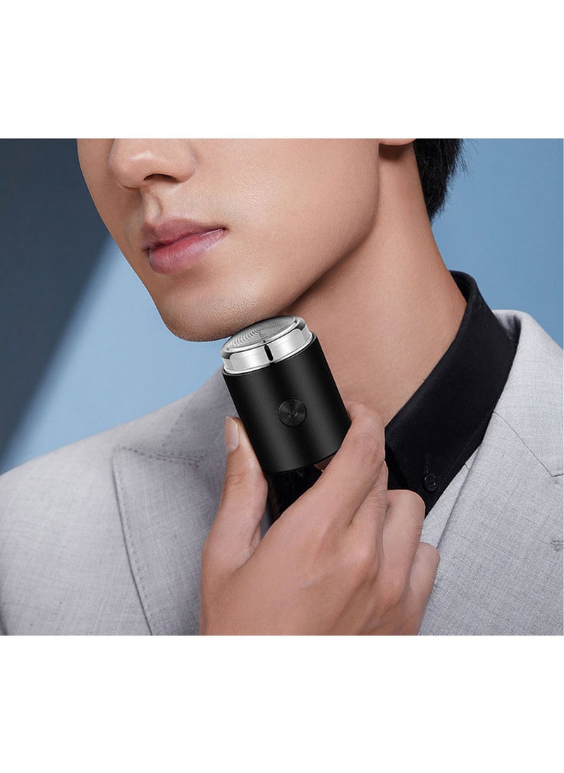Electric Razor for Men Pocket Size Mini Portable Shaver Wet and Dry Men Razor USB Type-c Rechargeable Shaver Charging Easy One Button Use Suitable for Home Travel