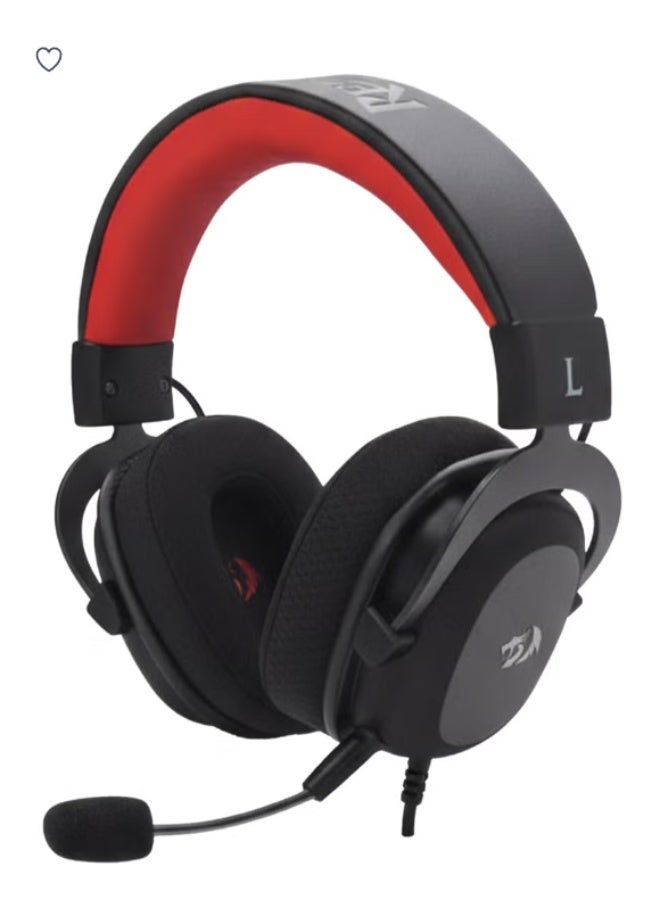 ريدراجون سماعة ألعاب سلكية مزودة بمحركات صوتية Zeus H510-FB مقاس 3.5 ملم، صوت ستيريو، ميكروفون عازل للضوضاء، تصميم مريح، مقبس 3.5 ملم مع محول USB، سماعات ألعاب للكمبيوتر الشخصي، واللابتوب، ووحدات التحكم - Image 3
