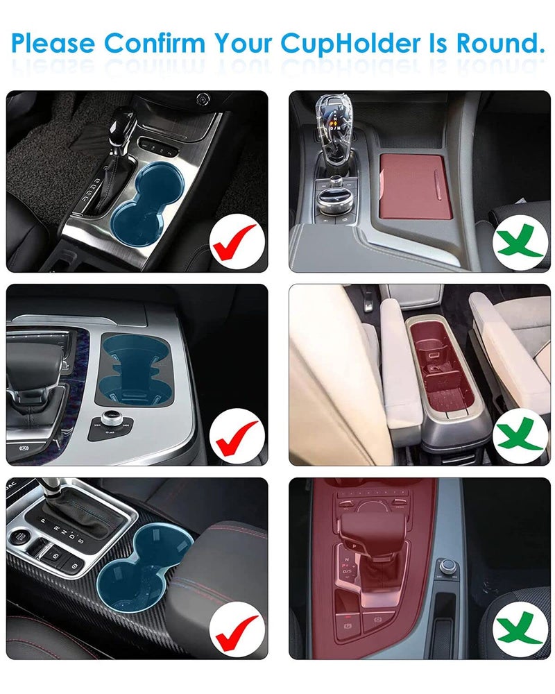 NATGIC Car Cup Holder Expander Adapter for Large Water Cups,2 Drink Bottles,Cup Coffee Bottles,NATGIC 4-in-1 Cup Holders Expander for Trucks,Sedan, Vehicle Adjustable Cup Holder Expander for Mugs - Image 5