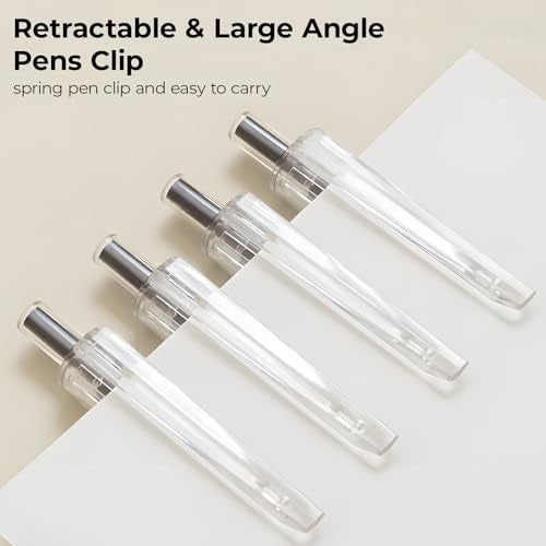 M.G M&G Gel Pens 10 Pcs, 0.5mm Retractable Black Ink Gel Pen Fine Point Smooth Writing, Gel Ink Pen with Quick Drying Ink for Journaling and Note Taking, Minimalist Gel Pens for Office School Home Gift - Image 5