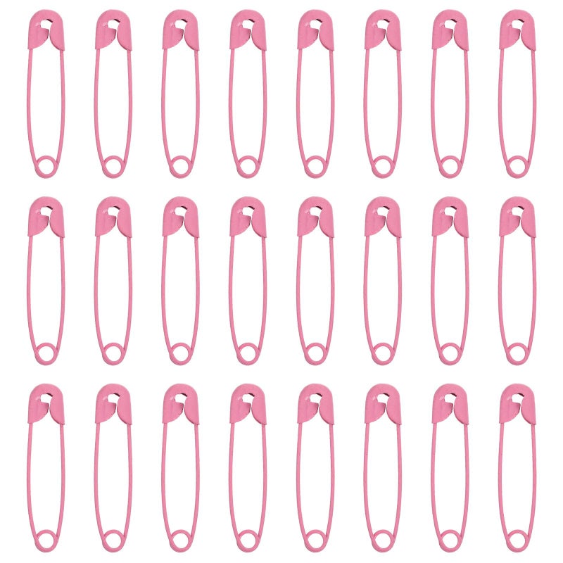Multipurpose Small Safety Pins For DIY Crafts Sewing Handmade Jewelry And Clothing 100 Pcs Pink - Image 2
