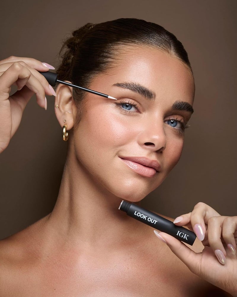 IGK Look Out Lash and Brow Boosting Peptide Serum Increases Thickness Fullness Density of Brows and Lashes Dermatologist Ophthalmologist Approved Vegan CrueltyFree 011 Fl Oz - Image 5
