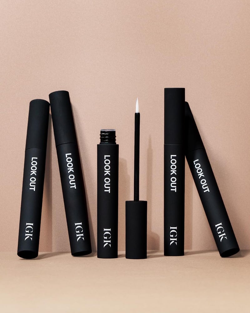 IGK Look Out Lash and Brow Boosting Peptide Serum Increases Thickness Fullness Density of Brows and Lashes Dermatologist Ophthalmologist Approved Vegan CrueltyFree 011 Fl Oz - Image 3