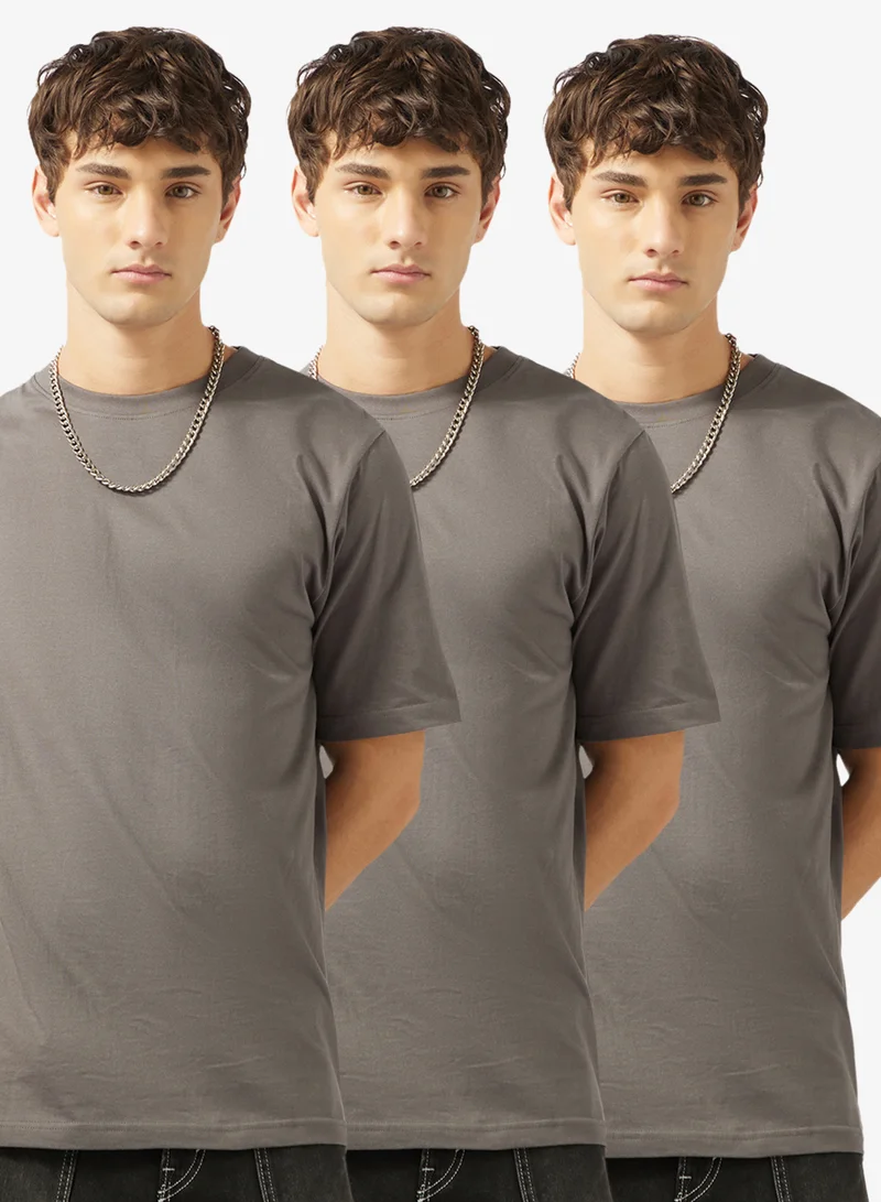 سفنتي فايف بيسيكس عبوة من  تيشيرتات كبيرة الحجم