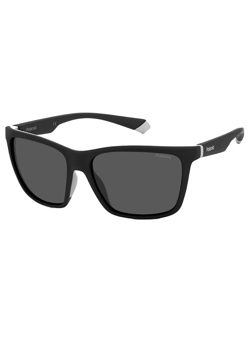 Polaroid Men Square Sunglasses PLD 2126/S  BLACKGREY 58 - Image 1