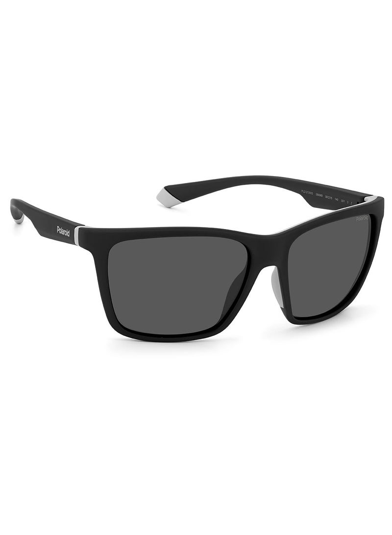 Polaroid Men Square Sunglasses PLD 2126/S  BLACKGREY 58 - Image 2