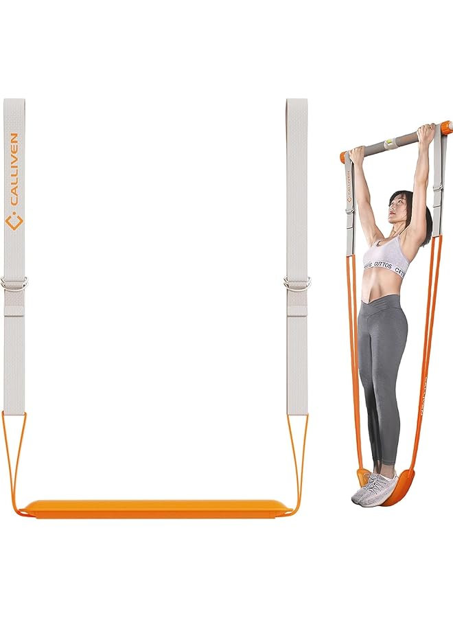 Pull Up Assistance Bands, Upgrade Pull Up Bands Assistance Bands with Foot Plate, Resistance Bands for Pull Ups, Heavy Duty Resistance Bands Match Pull Up Bar for Doorway