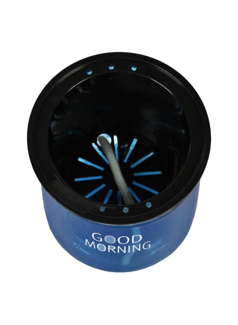 Generic Good Morning Plant Bottle, Colour - Blue, Self Watering Pot for Indoor Plants, Compact & Stylish Planter, Dimension: 10 CM Diameter x 12 CM Height,  - Image 3