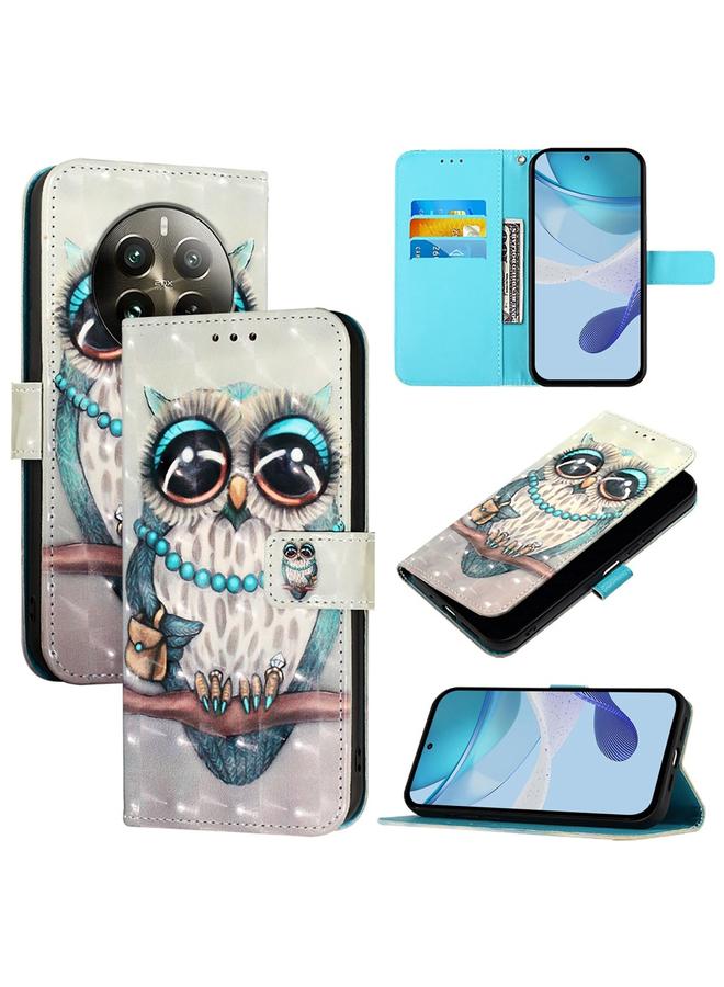 S-TOP Case For Realme 12 Pro / Realme 12 Pro+ 3D Painting Horizontal Flip Leather Phone Case - Image 1
