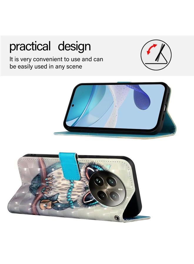 S-TOP Case For Realme 12 Pro / Realme 12 Pro+ 3D Painting Horizontal Flip Leather Phone Case - Image 3