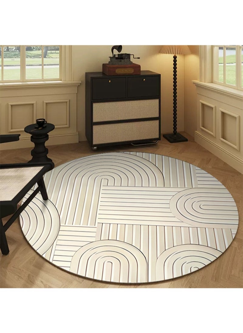 GOOTOY Modern Style Area Rug Non Slip Extra Soft Touch Living Room Bedroom Kitchen Decoration of Carpet Floor Rug 120x120cm  - Image 4