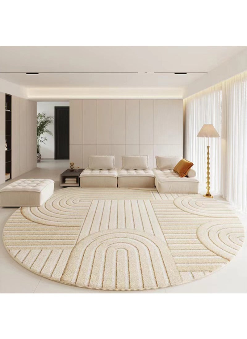 GOOTOY Modern Style Area Rug Non Slip Extra Soft Touch Living Room Bedroom Kitchen Decoration of Carpet Floor Rug 120x120cm  - Image 3