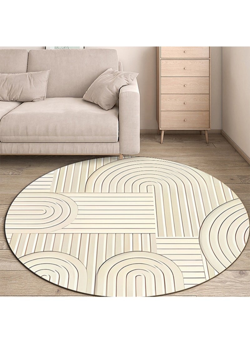 GOOTOY Modern Style Area Rug Non Slip Extra Soft Touch Living Room Bedroom Kitchen Decoration of Carpet Floor Rug 120x120cm  - Image 5