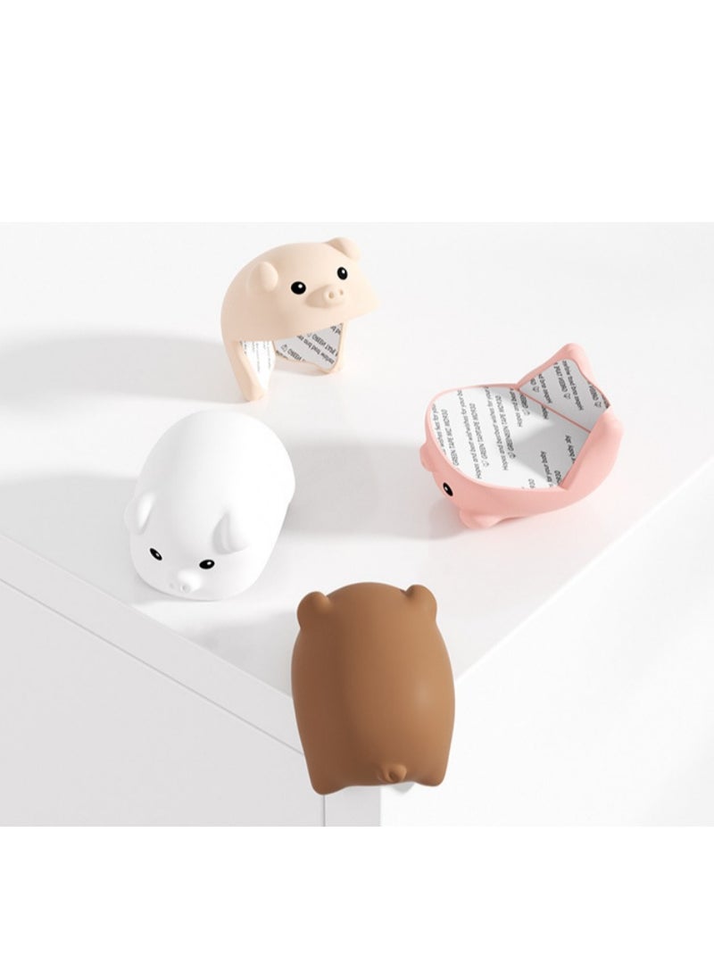 إسكدنيا واقي زاوية لطيف على شكل دب، واقي زاوية مقاوم لزاوية الطفل، لاصق مغطى 100%، لزاوية الأثاث الحادة - Image 2