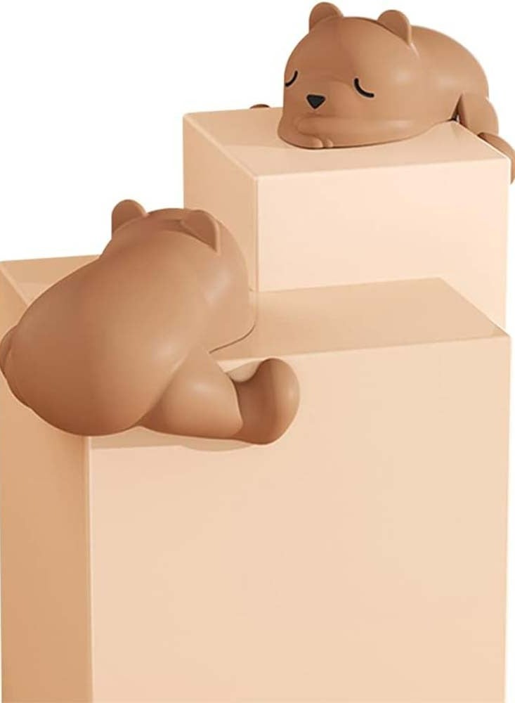 إسكدنيا واقي زاوية لطيف على شكل دب، واقي زاوية مقاوم لزاوية الطفل، لاصق مغطى 100%، لزاوية الأثاث الحادة - Image 1