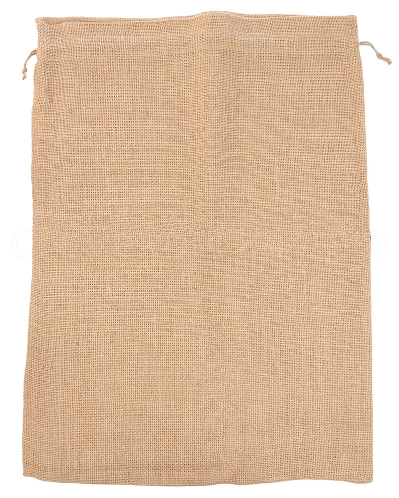CleverDelights 18" x 24" Burlap Bags - 6 Pack - 18x24 Inch Jute Burlap Drawstring Sacks - Image 2