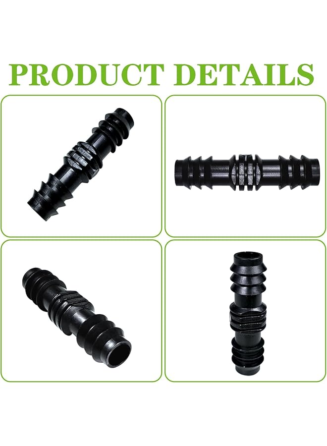 erorex 20Pieces Drip Irrigation Barbed Coupling Fittings For 1 2 Inch Tubing 16Mm Od 600 Inch Id Barbed Connectors Drip Line Couplings Connector Drip Irrigation Sprinkler System For Garden Lawn - Image 4