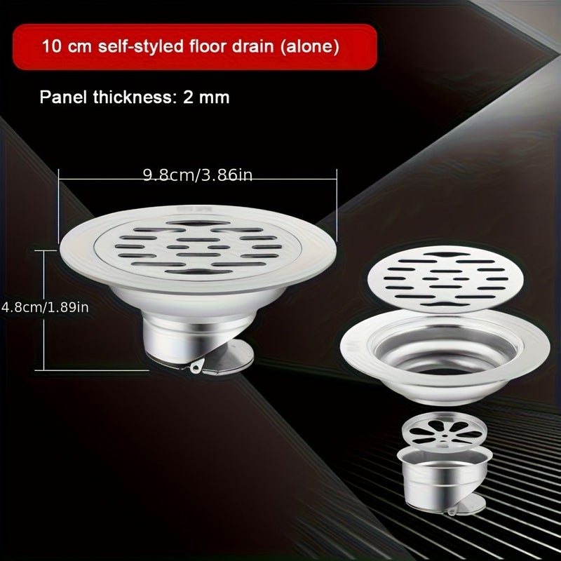 1pc Stainless Steel Odor Proof Floor Drain Filter For Shower Bathroom Kitchen - Image 3