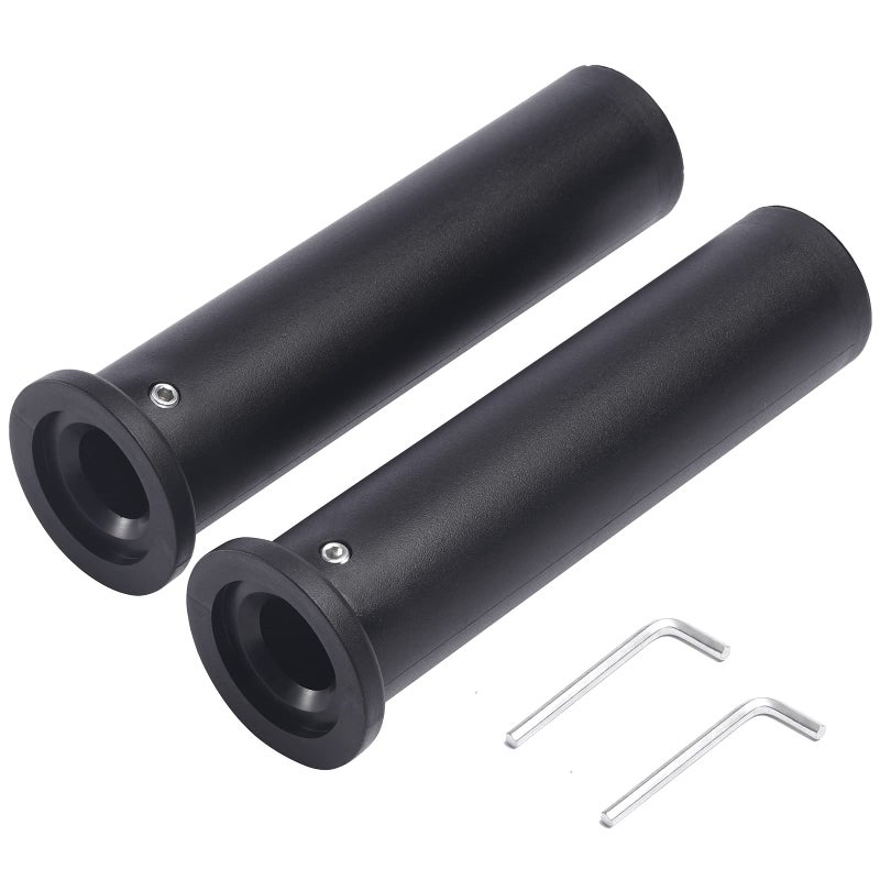LAVVON Olympic Adapter Sleeve (2 PCS), Converts 1" Standard Weight Plate Posts to 2" Olympic Weight Plate Posts, Suitable for 1" Standard Barbell Bars, Heavy Duty Nylon and Removable end Cap - Image 1