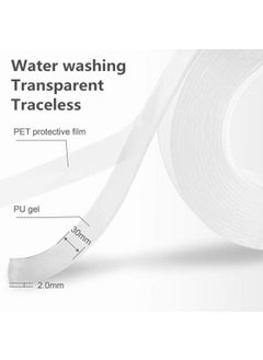 GTC GTC® Ivy Grip Tape Strong Removable Washable and Reusable Anti Slip Double Sided Transparent Tape. (1 Meter)  - Image 5