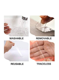 GTC GTC® Ivy Grip Tape Strong Removable Washable and Reusable Anti Slip Double Sided Transparent Tape. (1 Meter)  - Image 4