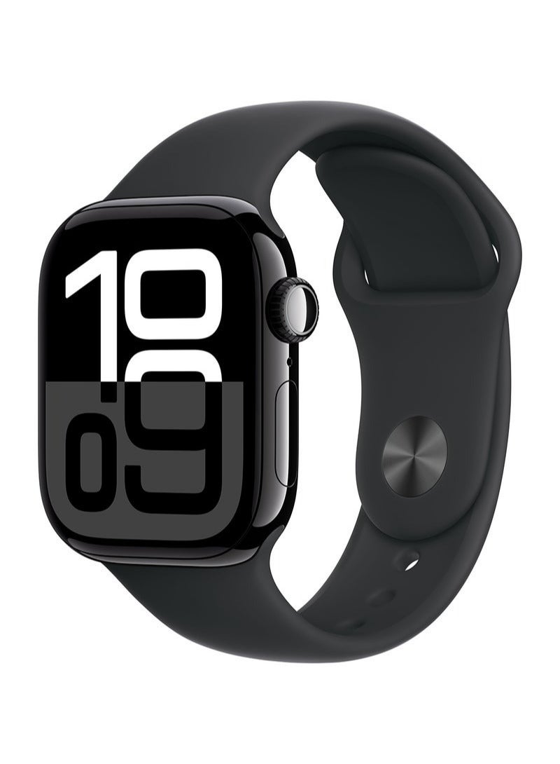 Generic Watch Series 10 GPS 46mm Jet Black Aluminium Case With Black ...