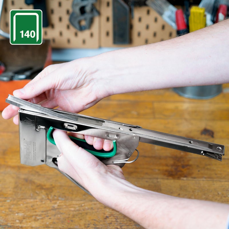 Rapid High-Performance Staples for Insulation, Thin Plastics, Cardboard and Carpets Flatwire No. 140, Leg Length 8mm, Staple Gun Staples, Galvanised Steel, 5000 Pieces, Boxed (11908111) - Image 3