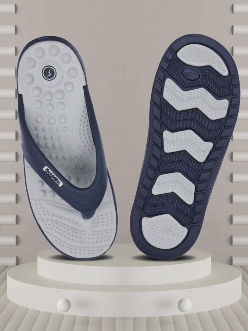 ACTION Men Blue Grey Slipper HRAN0024BLGY07 - Image 3
